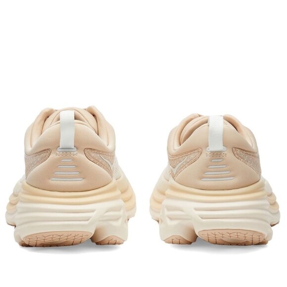 HOKA Bondi 8 Supportive Sand / Eggnog Cream Running Shoes 1123202 SSEG Men’s 12 - Picture 5 of 12